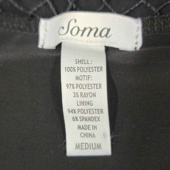 SOMA Black Sleeveless Flow Shirt Dress - Picture 11 of 12